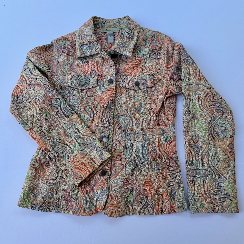 Woman’s Analogy Brand Textured Jacket Size Small​​ - Picture 2 of 7